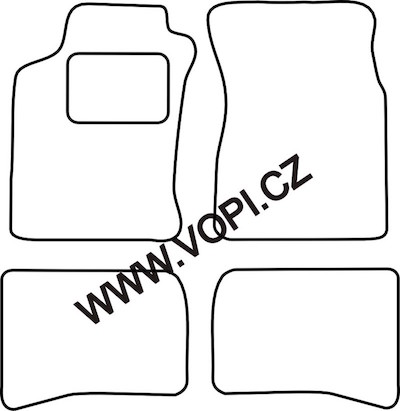 Textil-Autoteppiche Hyundai Lantra 1991-1995 Colorfit Fun (1803)